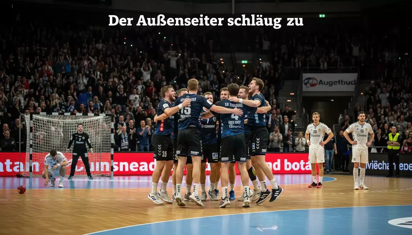 Handball-Außenseiter feiert überraschenden Sieg in einer vollen Halle